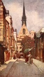 Capilla del Exeter College, desde Ship Street, 1903